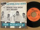 THE MIRACLES - MY GIRL HAS GONE - DUTCH 7” PICTURE SLEEVE TAMLA MOTOWN GO 42.628
