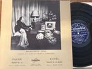 MARGUERITE LONG - CLUYTENS - TZIPINE   / RAVEL - FAURE   / COLUMBIA FCX 169