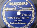NEW ORLEANS FEETWARMERS Sweetie Dear, Maple Leaf Rag BLUEBIRD 78 RPM 7614 prewar
