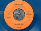 MURDER ONE - GUN rare US 1979 PRIVATE / HEAVY METAL / HARD ROCK BLUE VINYL /VG++