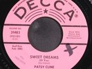 PATSY CLINE: sweet dreams / back in baby's arms DECCA 7