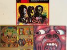 KING CRIMSON 3 LPs EARTHBOUND (ITALIAN) LIZARD IN THE COURT OF THE CRIMSON KING