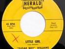 SUGAR BOY WILLIAMS Little Girl HERALD 45 mod popcorn R&B Original 1960 7” HEAR