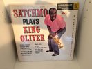 LOUIS ARMSTRONG - SATCHMO PLAYS KING OLIVER rare Lp Album AFLP 1930 1960 EX+