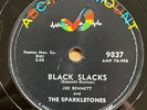 Joe Bennett Sparkletones 78 Black Slacks /Boppin Rock Boogie 9837 rockabilly E+