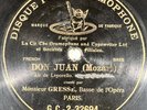 Gresse : Don Juan (Mozart) ONE-SIDE 78 RPM 10
