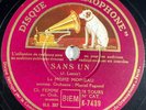 La Môme Moineau : La java de minuit / Sans un RARE 78 RPM GRAMOPHONE K-7439 EX+