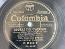 78 RPM Joséphine Baker & Comedian Harmonists– Sous Le Ciel D'Afrique COL C 222 F
