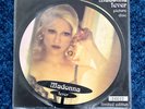 MADONNA FEVER 7'' PICTURE DISC VINYL w PROMO BACK CARD Erotica