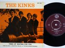 KINKS Tired Of Waiting For You +3 - MISPRINT Sweden EP GARAGE beat swedish HEAR