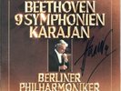 Herbert von Karajan, Baltsa SIGNED: Beethoven- Symphonies No 1-9 / DGG 8 LP Box
