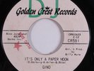 Popcorn/Northern Soul 45 GINO It's Only A Paper Moon GOLDEN CREST promo HEAR d