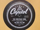 78 rpm- The Christmas Song- Nat King Cole Trio- EXC. beloved Christmas song