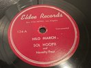 SOL HOOPII Hilo March 78 RPM Record Hawaiian Steel Guitar SOLO Hawaii Eldee 124