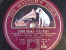 SCHELLACK George Olsens Music The Varsity Drag / Good News His Masters Voic