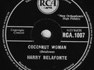 SCHELLACK Harry Belafonte Island In The Sun RCA