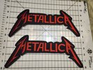 METALLICA EMBROIDERED PATCHES / 2 HUGE SIZE BACK PATCHES/ 12X5 INCH