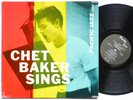 CHET BAKER Sings LP PACIFIC JAZZ RECORDS PJ-1222 US 1956 DG MONO Russ Freeman