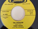 Bobby Please and The Pleasers THE MONSTER (NOVELTY 45) #1118 PLAYS VG++