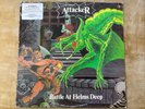 ATTACKER- BATTLE AT HELMES HELMS DEEP ALBUM RECORD VINYL LP/1985/ MBR1034/ VG