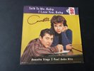 HAND SIGNED 1980s VG++  Annette FUNICELLO Sings Anka SLEEVE ONLY 45