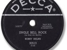 Rare 1958 BOBBY HELMS Christmas Rock’n Roll 78 RPM Record. Jingle Bell Rock