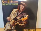 STEVIE RAY VAUGHAN AND DOUBLE TROUBLE LIVE ALIVE GATEFOLD LP RECORD VINYL EXC