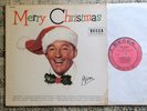 BING CROSBY *Merry Christmas* 1955 Excellent Vinyl PROMO Decca Records Mono LP