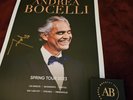 ANDREA BOCELLI TOUR 2023 SOLD OUT SIGNED 13