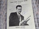 Rafael Mendez Autograph 1971 Program Trumpeter at H. M. King High School
