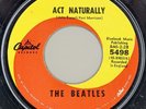The Beatles – Yesterday / Act Naturally 5498, IAM, Long Rim Text, US, 1968-69