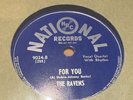THE RAVENS R&B DOOWOP GROUP on NATIONAL 78 9034 E / For You / Mahzel