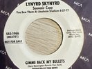 RARE LYNYRD SKYNYRD GIMME BACK MY BULLETS 1977 45 7