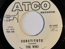 The Who Substitute ATCO White Label Promo U. S. A 45-6409 Original 1966