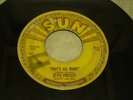 ELVIS PRESLEY SUN 209 THATS ALL RIGHT RAB PUSHMARKS 45 RPM