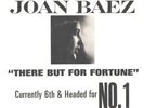 JOAN BAEZ-RAREST PICTURE SLEEVE + 45--(THERE BUT FOR FORTUNE)--PS--PIC--SLV