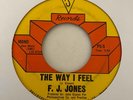 Crossover Soul 45 F.J. JONES The Way I Feel/Won't Somebody Touch Me PS Rare HEAR