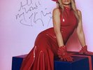 Kylie Minogue -Kylie Christmas (Pink white marbled Vinyl LP & Signed Print) XMAS