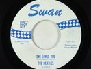 Beatles 45 - She Loves You - Swan - blue print