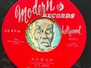 HEAR Etta James 45 W-O-M-A-N / That's All MODERN R&B blues bopper Woman
