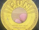 GRAIL Sun Country Rockabilly 45 CHARLIE FEATHERS Defrost My Heart G+ SO RARE