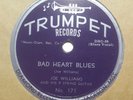 JOE LEE WILLIAMS 9 STRING GUITAR Bad Heart Blues/She Left Me A Mule TRUMPET E+/N