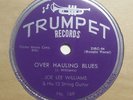 JOE LEE WILLIAMS 12 STRING GUITAR Over Hauling Blues TRUMPET 169 E+/N 78RPM HEAR