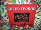 Sheer Terror Vinyl 12” Just Can’t Hate Enough SMR 054 1989 Bottom of Sleeve rip.
