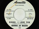 Teen Rocker 45 - Bonnie Jo Mason (Cher) - Ringo, I Love You - Annette - rare