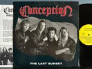 CONCEPTION THE LAST SUNSET RARE ORIG 1991 CSF RECORDS NORWAY LP w/PRESS KIT PROG