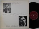 MICHAEL DAVIS Bach Sonata Delius Sonata rare private press violin piano 1108
