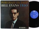 Bill Evans Trio - Portrait In Jazz LP - Riverside - RLP 12-315 OG Press Mono DG