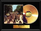 THE BEATLES ABBEY ROAD GOLD RECORD LP ALBUM W-PRINTED SIGNED AUTOGRAPHS RARE