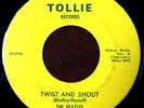Beatles 45 1964 Twist and Shout Toughest Tollie Label Green Block Letters, NM